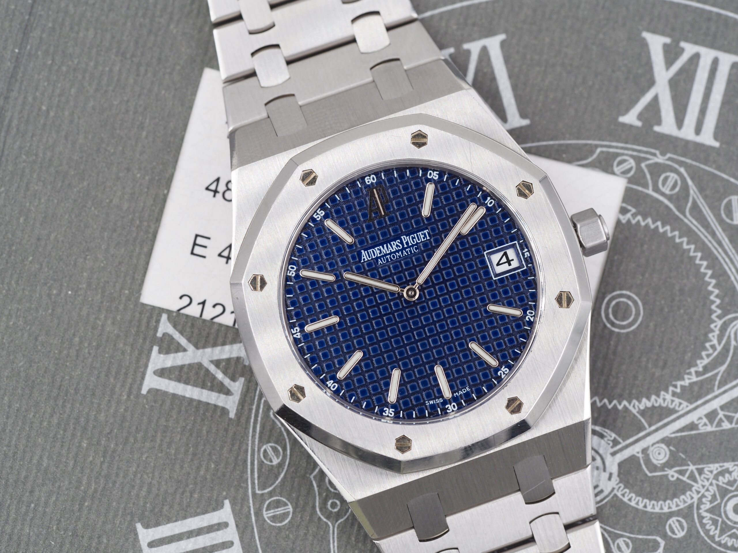 Audemars Piguet Jumbo 15202 Blue Enamel Audemars Piguet Jumbo 15202 Blue Enamel
