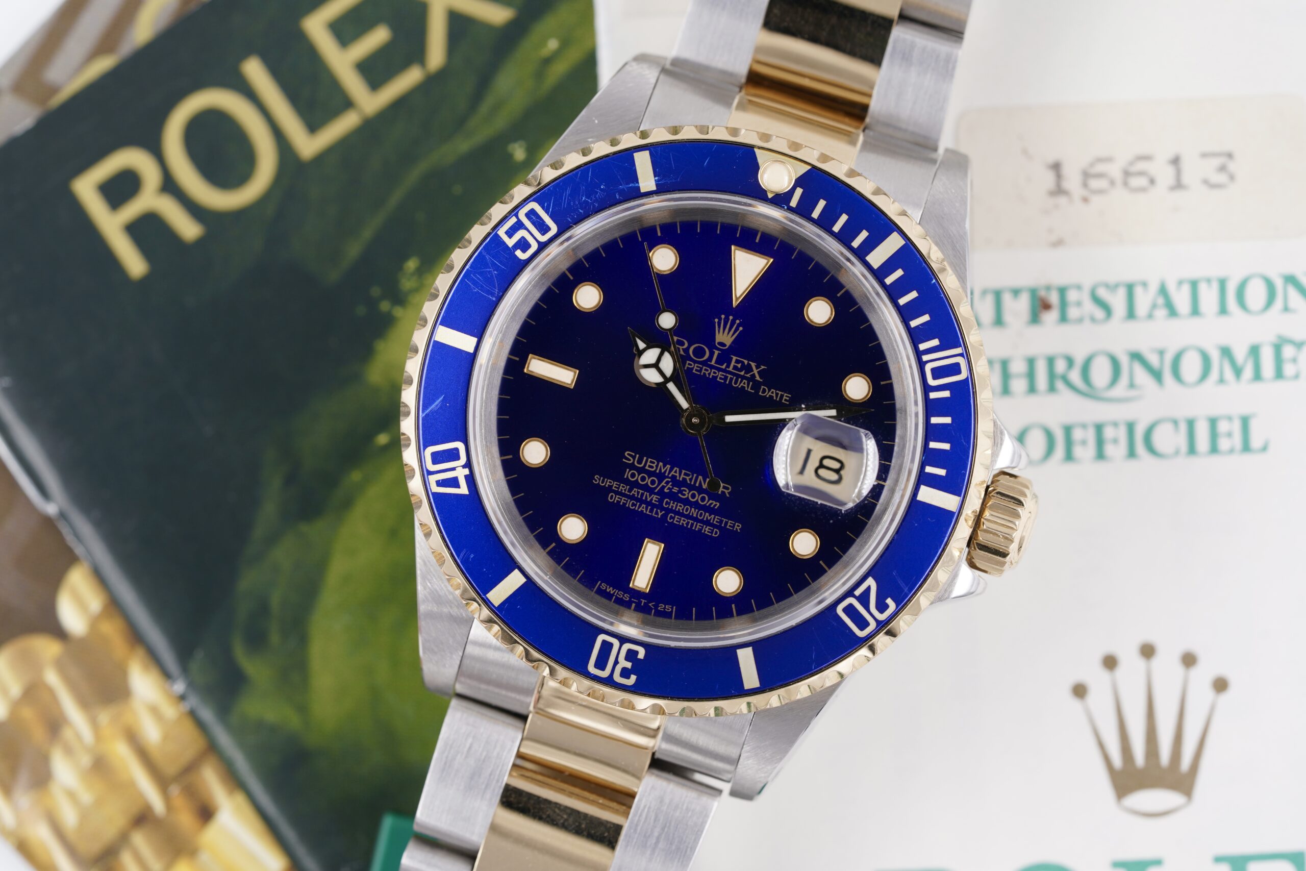 Rolex Submariner 16613 Purple Dial Full Set Rolex Submariner 16613 Purple Dial Full Set