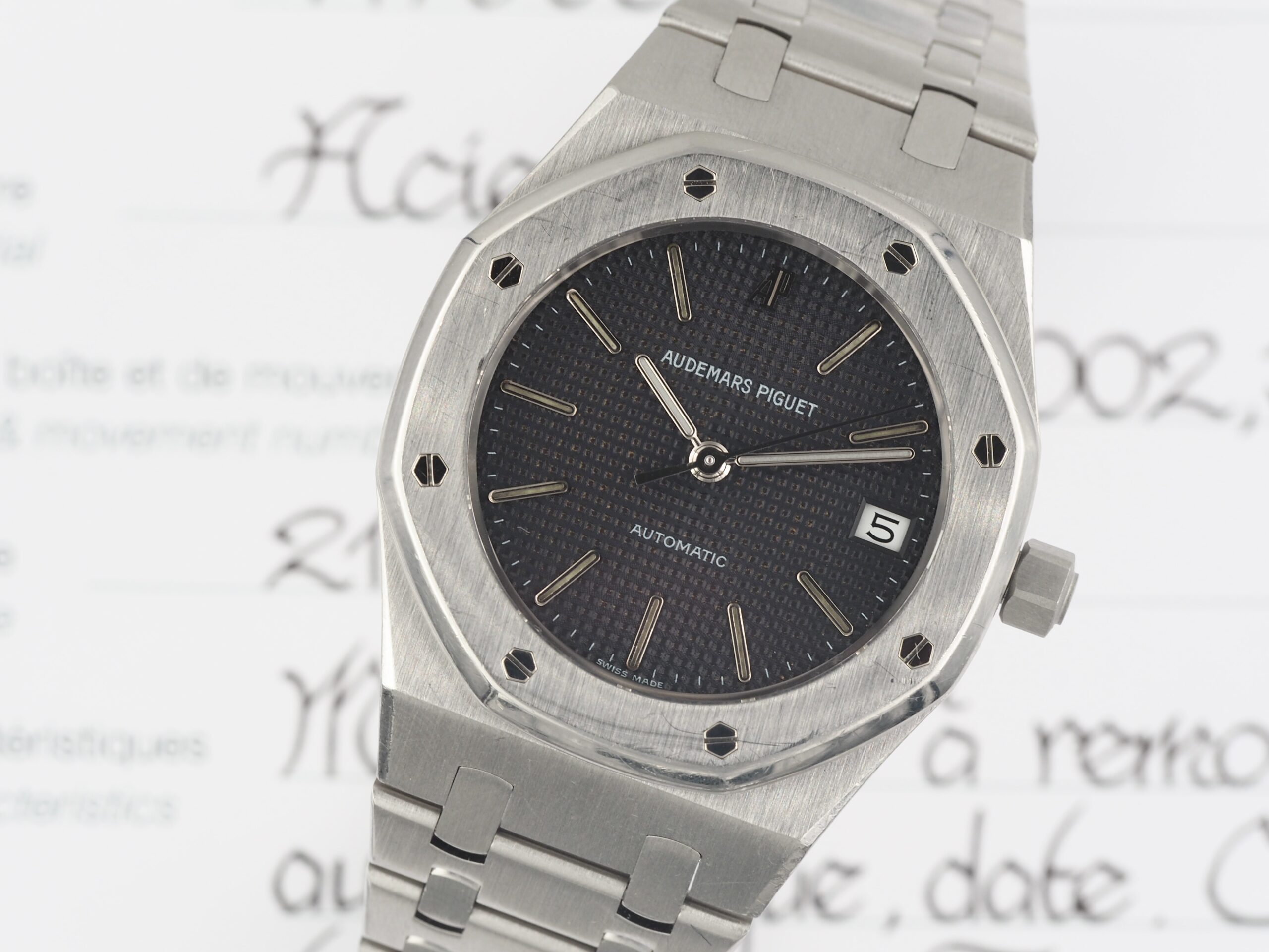 Audemars Piguet Royal Oak 14790ST MK1 Long Index Certificat d'Authenticitè Audemars Piguet Royal Oak 14790ST MK1 Long Index Certificat d'Authenticitè